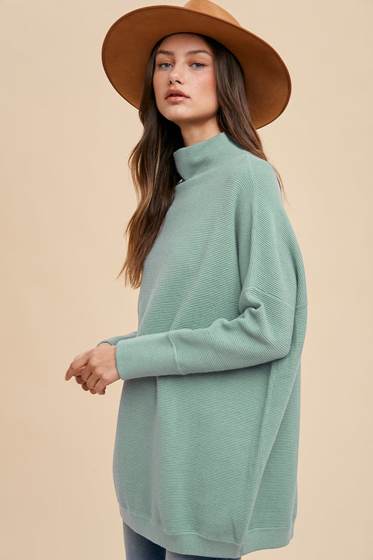 Cocktail Hour Sage Tunic Sweater