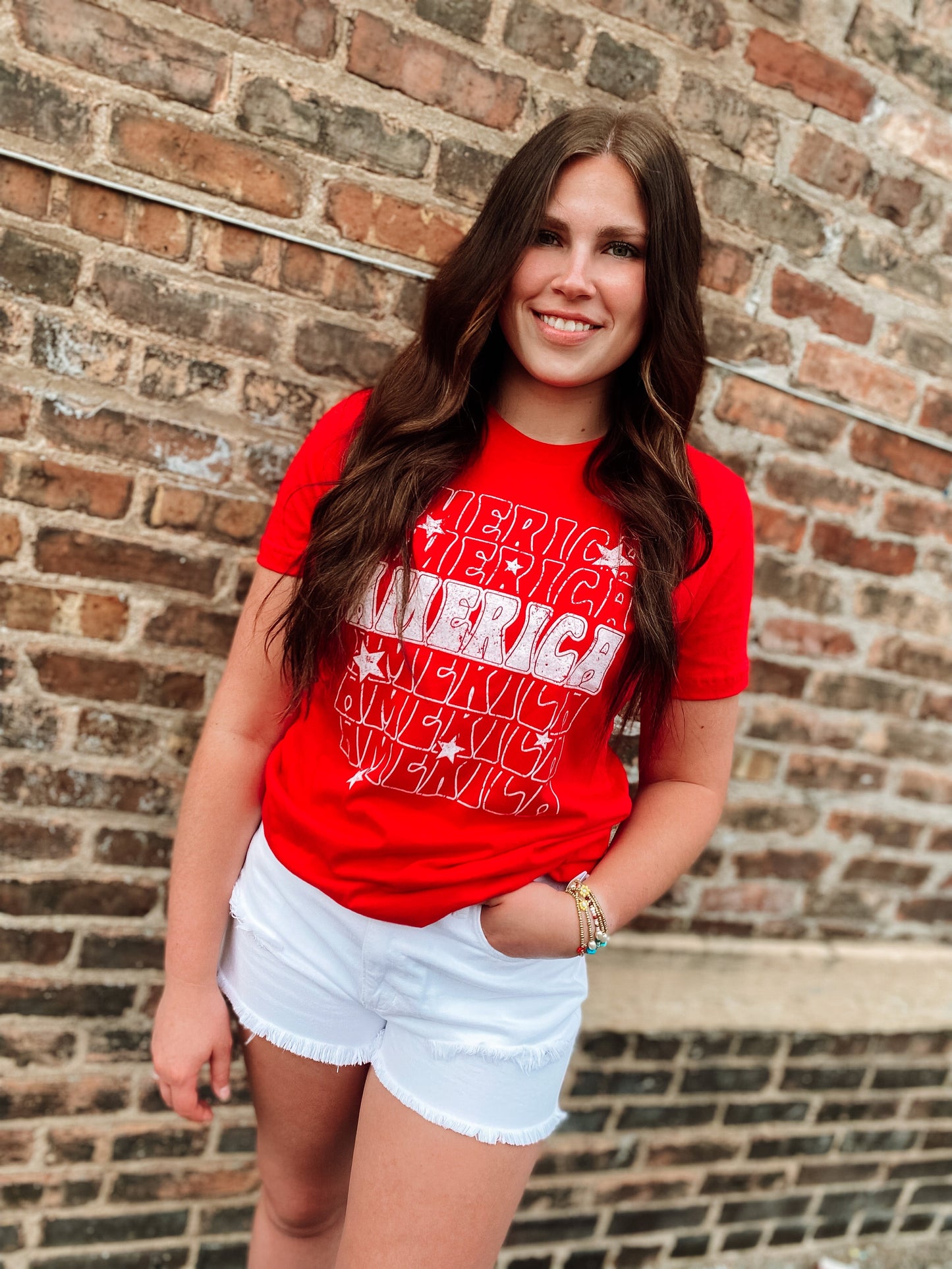 America Red Graphic Tee