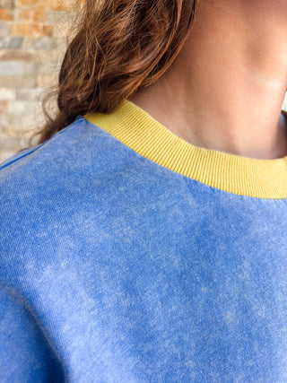 Royal & Yellow Mineral Wash Tee
