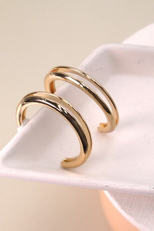 Gold Double Hoop Earrings