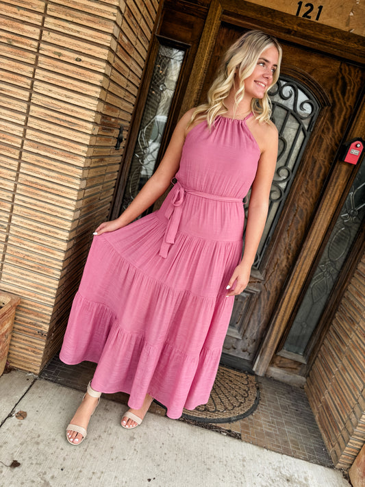Rose To The Occasion Rose Maxi Dress