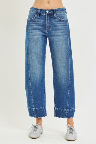 Risen Slouchy Crop Barrel Jeans