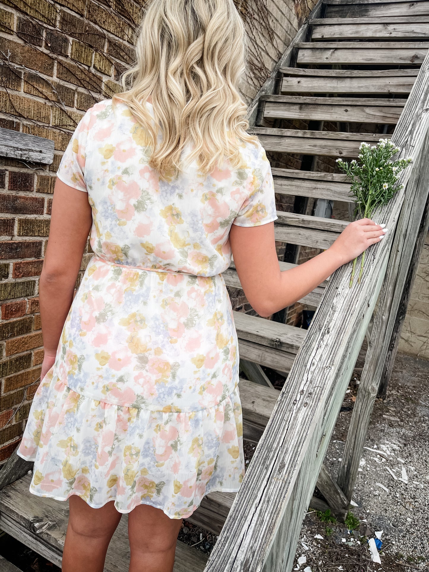 Flawlessly Floral White Floral Dress