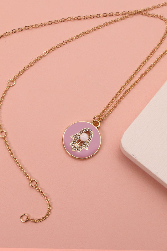 Hamsa Gold Necklace