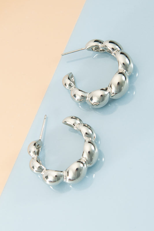 Twist Bubble Hoop Earring