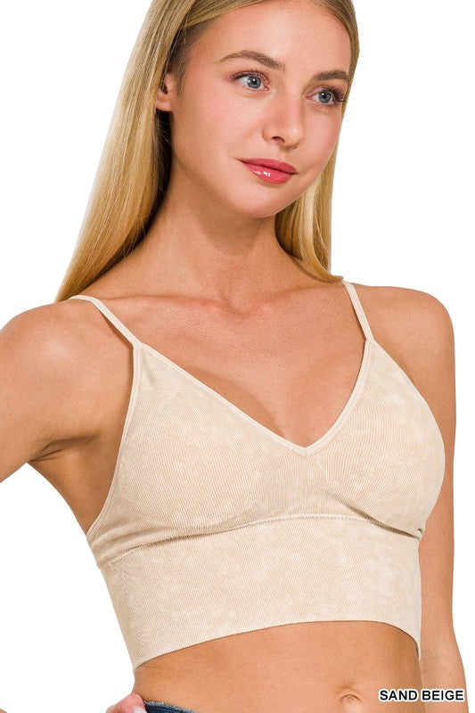 Less Is More Sand Beige Seamless Bralette