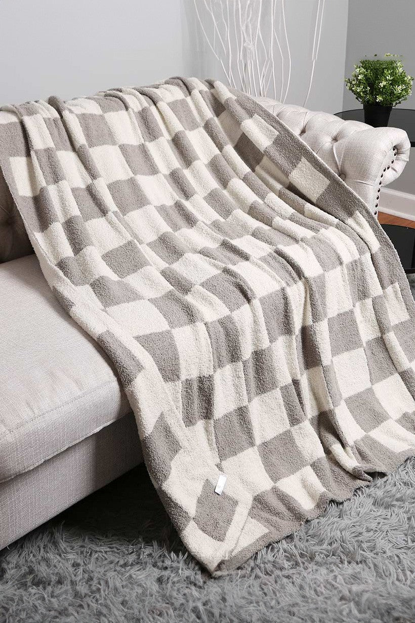 Checkered Ultra Soft Throw Blanket Modern Creek Boutique