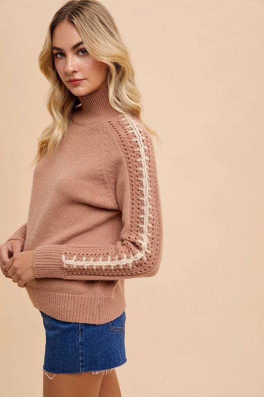 Cozy By The Fire Toffee Sweater