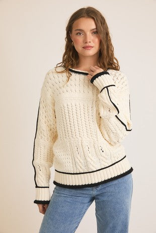 An Eye For You Cream Sweater