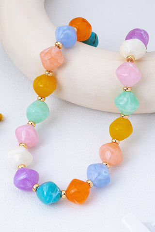 Pastel Chunky Oversized Beaded Necklace