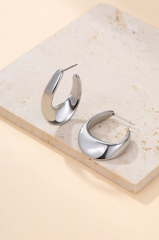 Freestyle Wave Hoop Earrings