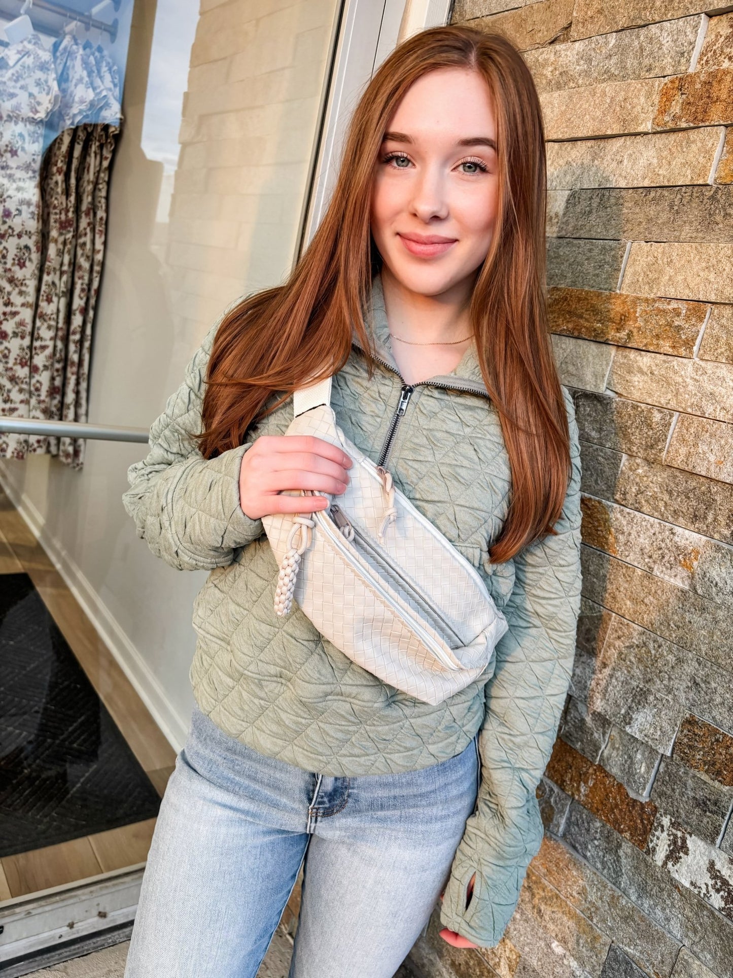 Alpine Breeze Sage Zip Up - Modern Creek Boutique