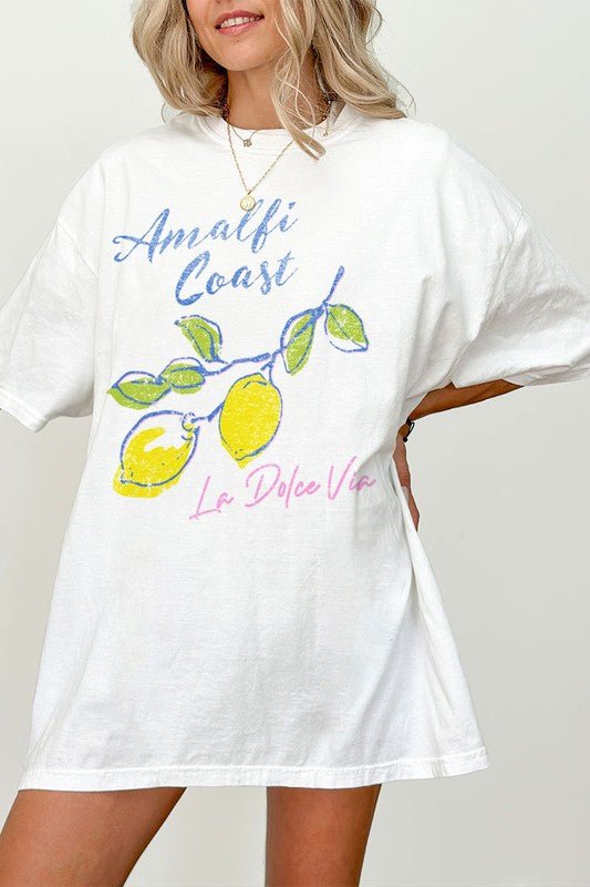 Amalfi Coast Italy White Comfort Colors Tee - Modern Creek Boutique