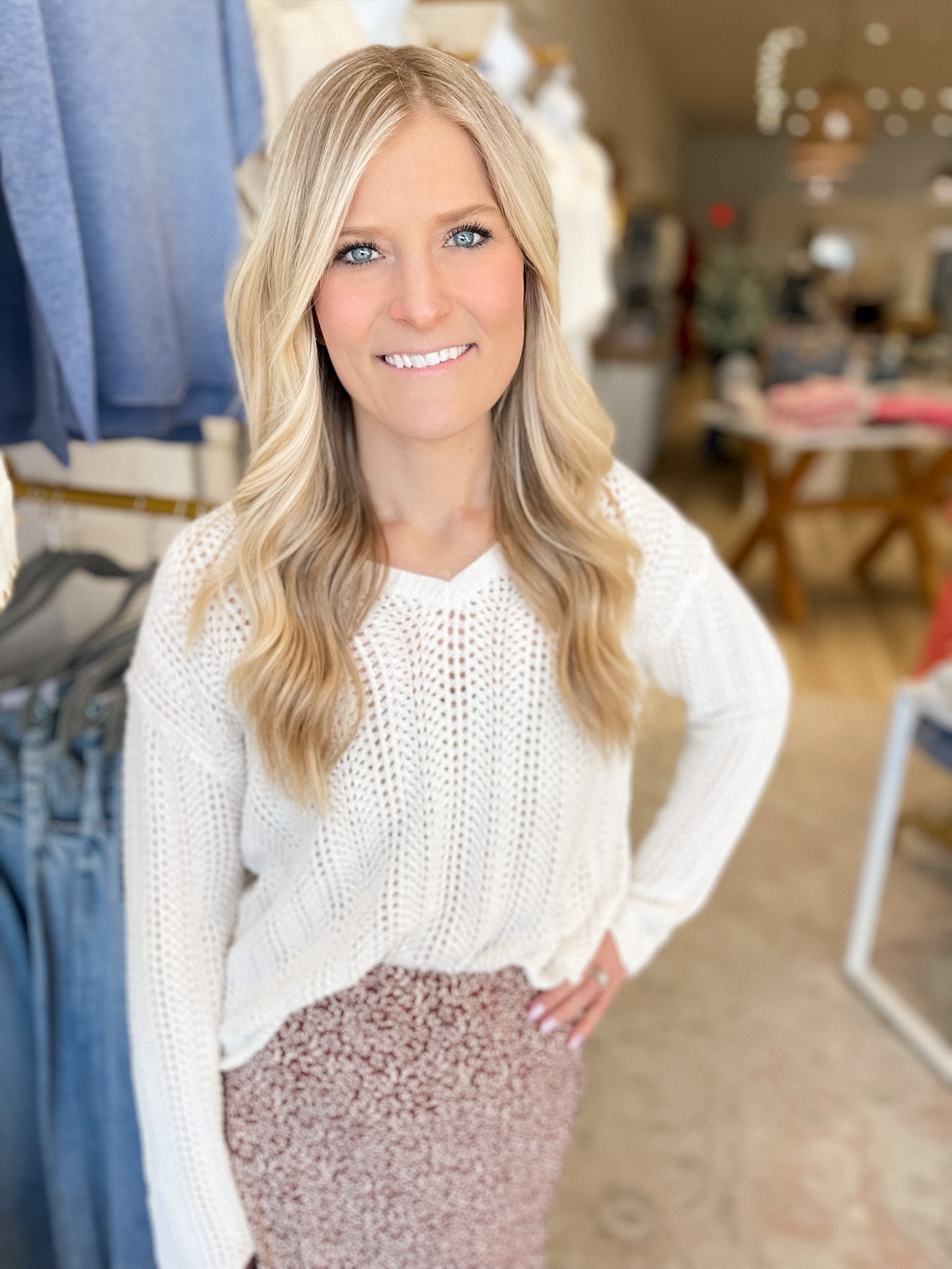 Beach Dreams White Crochet Knit Top - Modern Creek Boutique