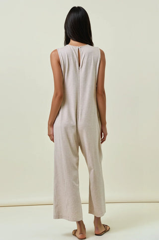 Beige Buttery Soft Striped Overalls - Modern Creek Boutique