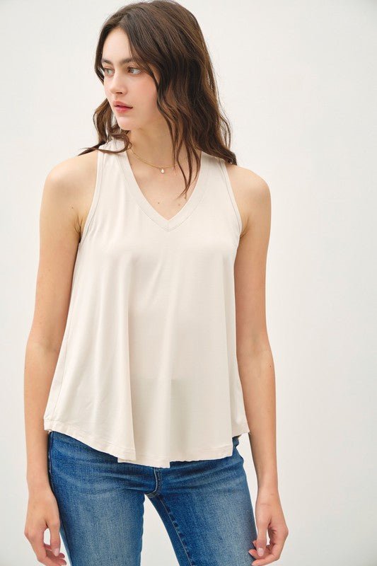 Better Than Basic Ecru Tank - Modern Creek Boutique