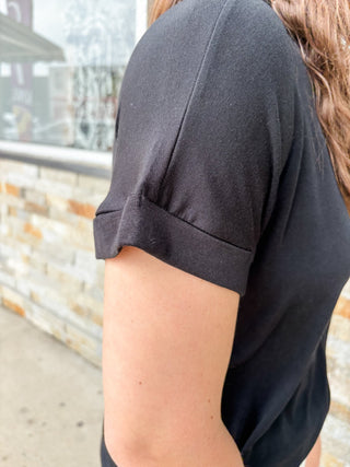Black Modal Basic Tee - Modern Creek Boutique