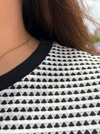 Black Textured Knit Dress - Modern Creek Boutique