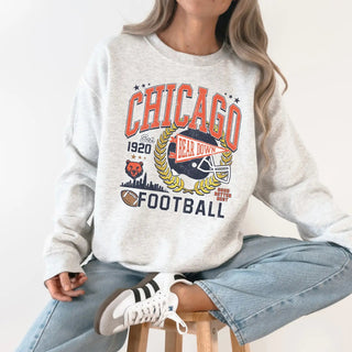 Chicago Football Vintage Inspired Sweatshirt - Modern Creek Boutique