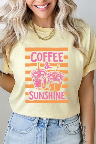 Coffee & Sunshine Comfort Colors Tee - Modern Creek Boutique