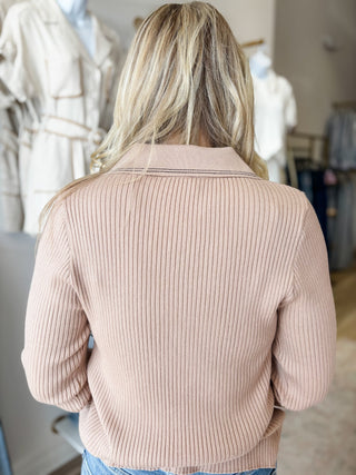 Darling Me Taupe Knit Top - Modern Creek Boutique