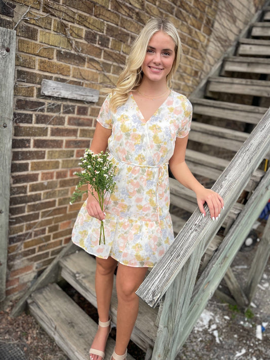 Flawlessly Floral White Floral Dress - Modern Creek Boutique