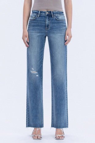 Flying Monkey High Rise Slim Wide Leg - Modern Creek Boutique