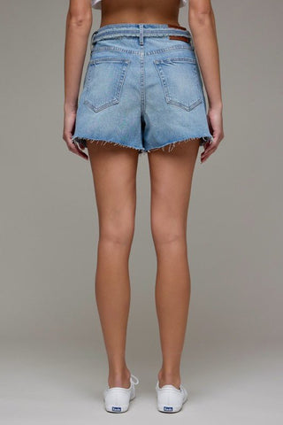 Hidden High Rise Tie Waist Short - Modern Creek Boutique