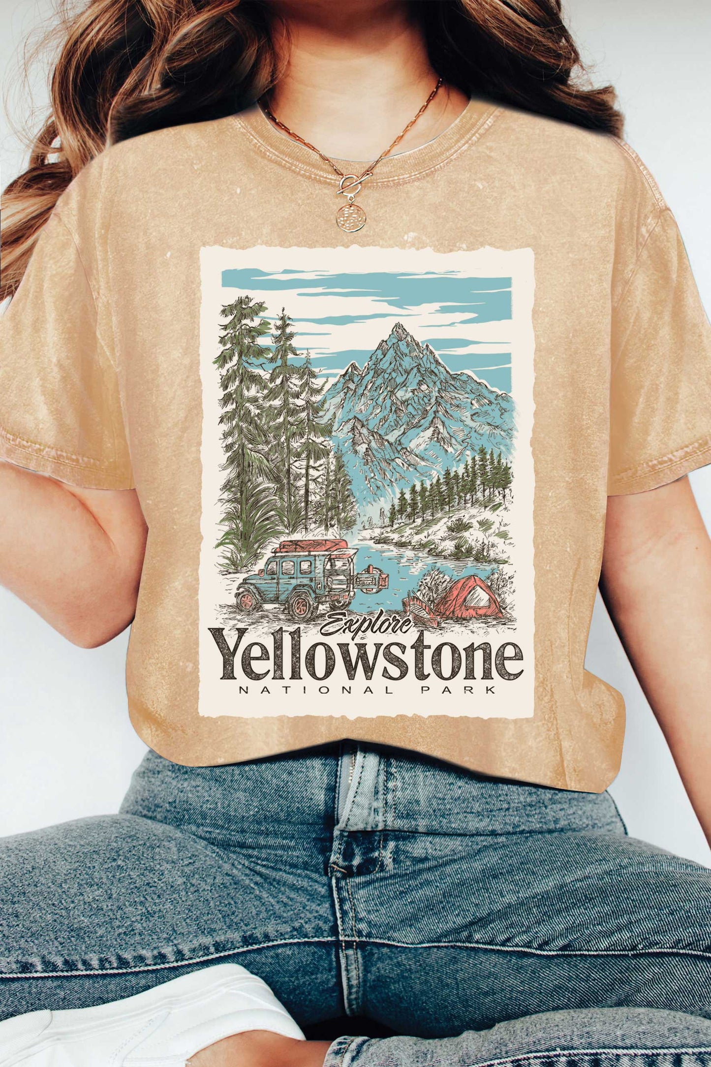 Yellowstone Stone Mineral Washed Graphic Tee