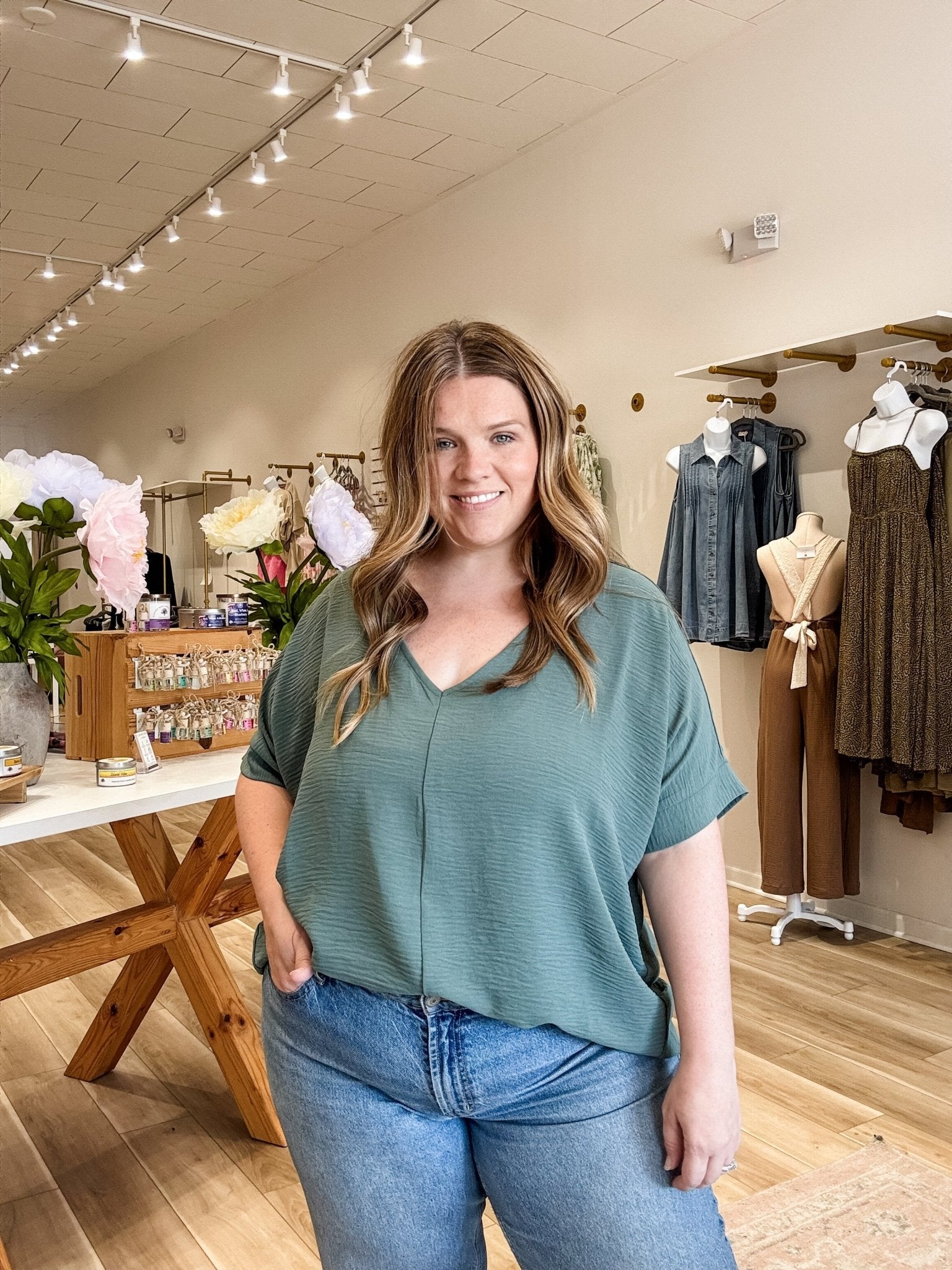 Jade Short Sleeve Dolman Top - Modern Creek Boutique