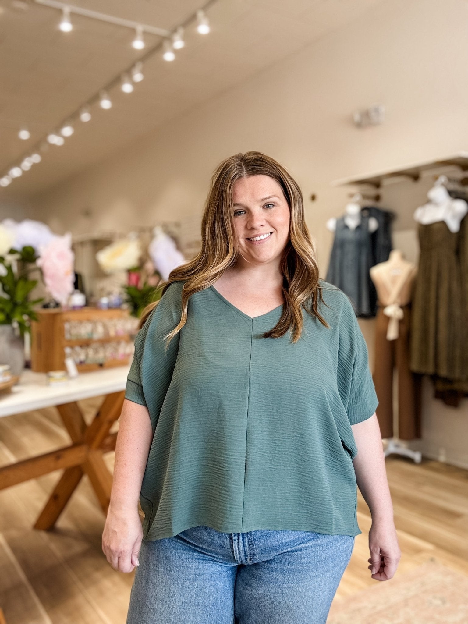 Jade Short Sleeve Dolman Top - Modern Creek Boutique