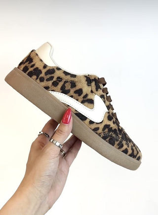 Leopard Gum Sole Sneakers - Modern Creek Boutique