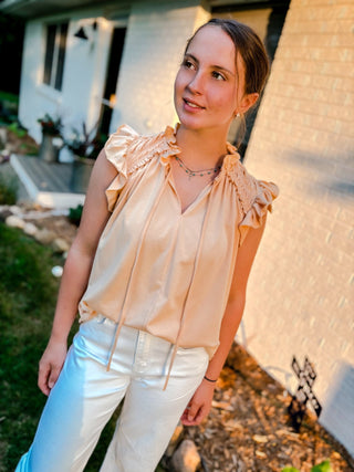 Little Moments Vintage Peach Top - Modern Creek Boutique