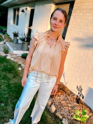Little Moments Vintage Peach Top - Modern Creek Boutique
