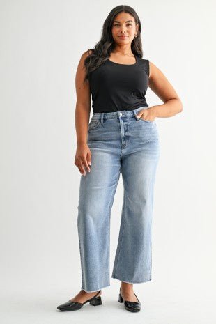 Mica Denim Plus Wide Leg Denim - Modern Creek Boutique