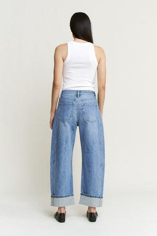 Mica High Rise Barrel Leg Denim - Modern Creek Boutique