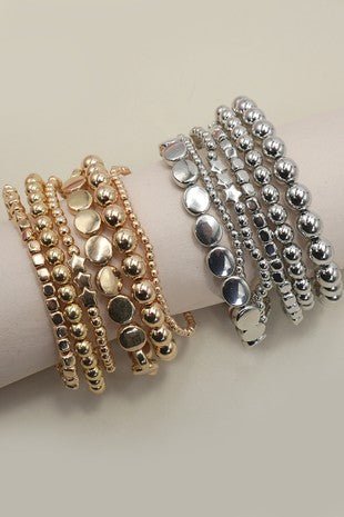 Multi Bead Stretch Bracelet Set - Modern Creek Boutique