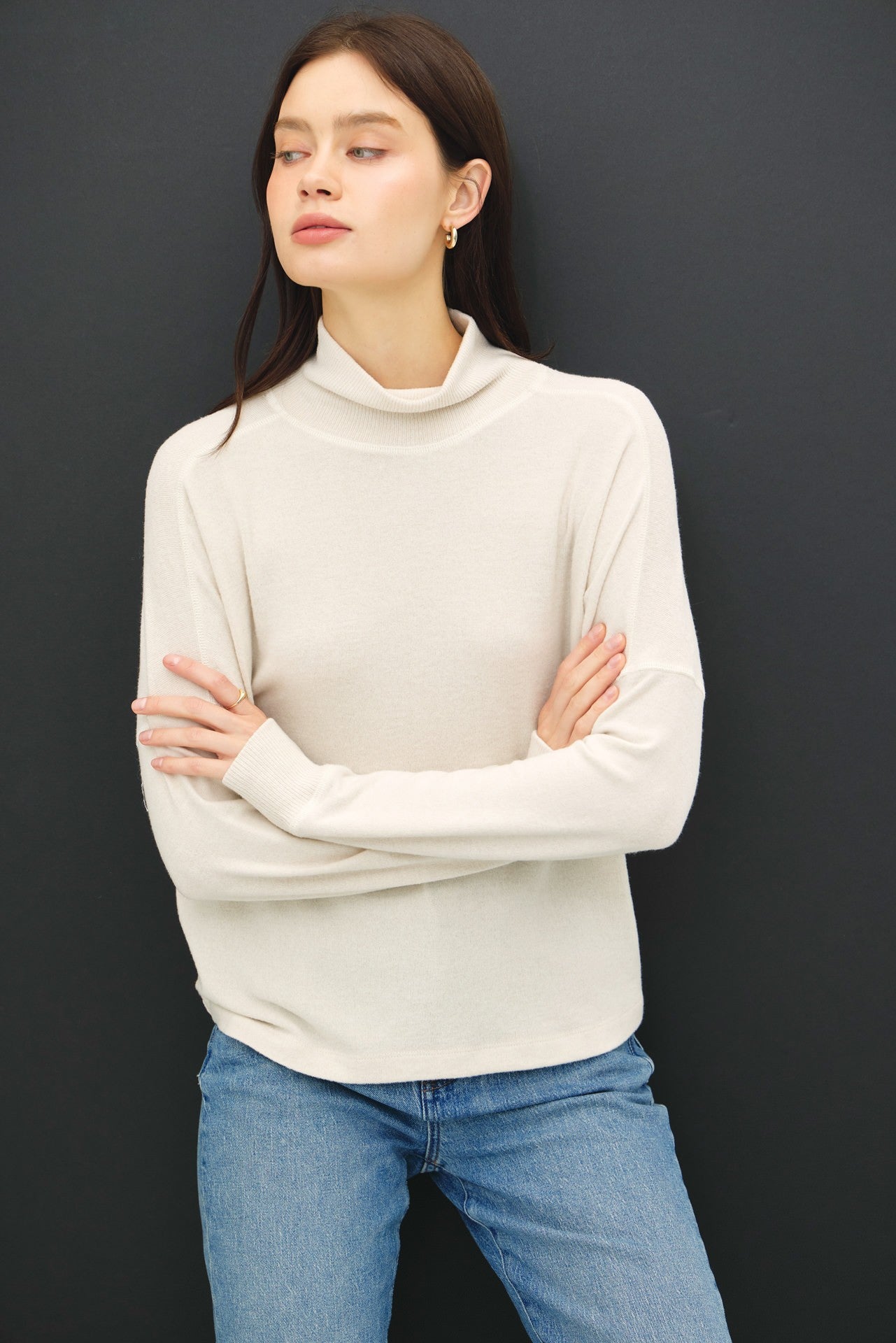 Oatmeal Ultra Soft Turtleneck Sweater - Modern Creek Boutique