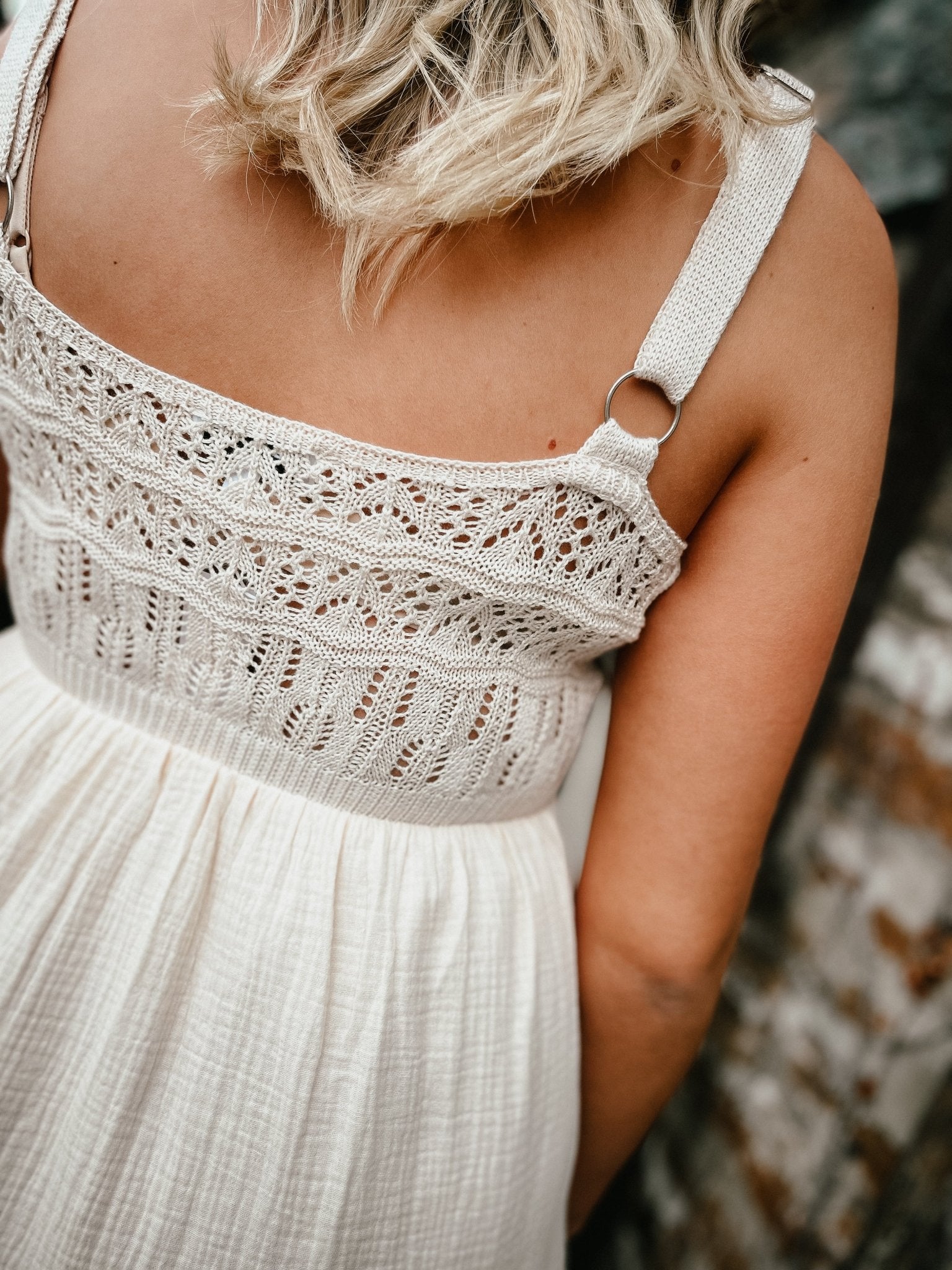 Paradise Found Cream Mini Dress - Modern Creek Boutique