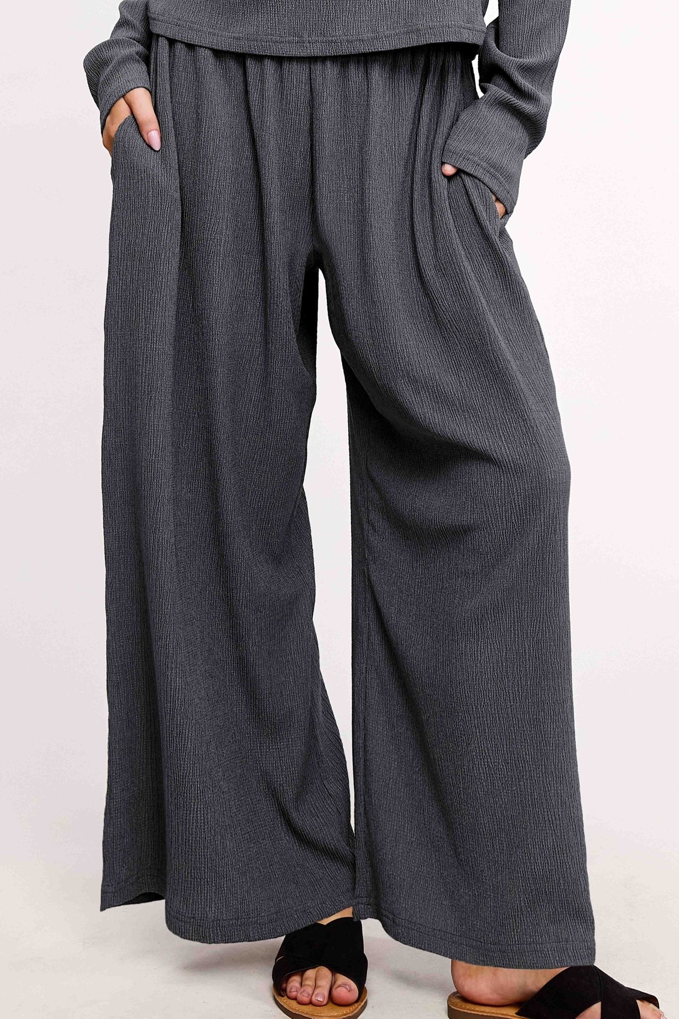 Pebble Crinkle Fabric Lounge Set - Modern Creek Boutique