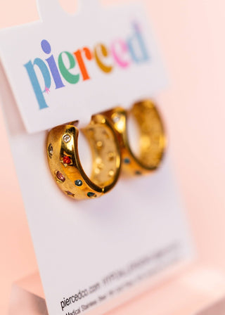 Pierced Co Chunky Treasure Huggies - Modern Creek Boutique