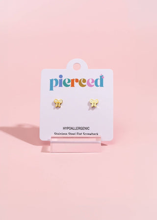 Pierced Co Cream Bow - Modern Creek Boutique