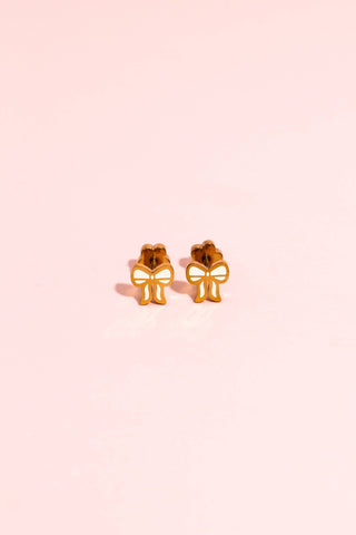 Pierced Co Cream Bow - Modern Creek Boutique