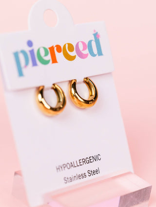 Pierced Co Small Teardrop Huggies - Modern Creek Boutique