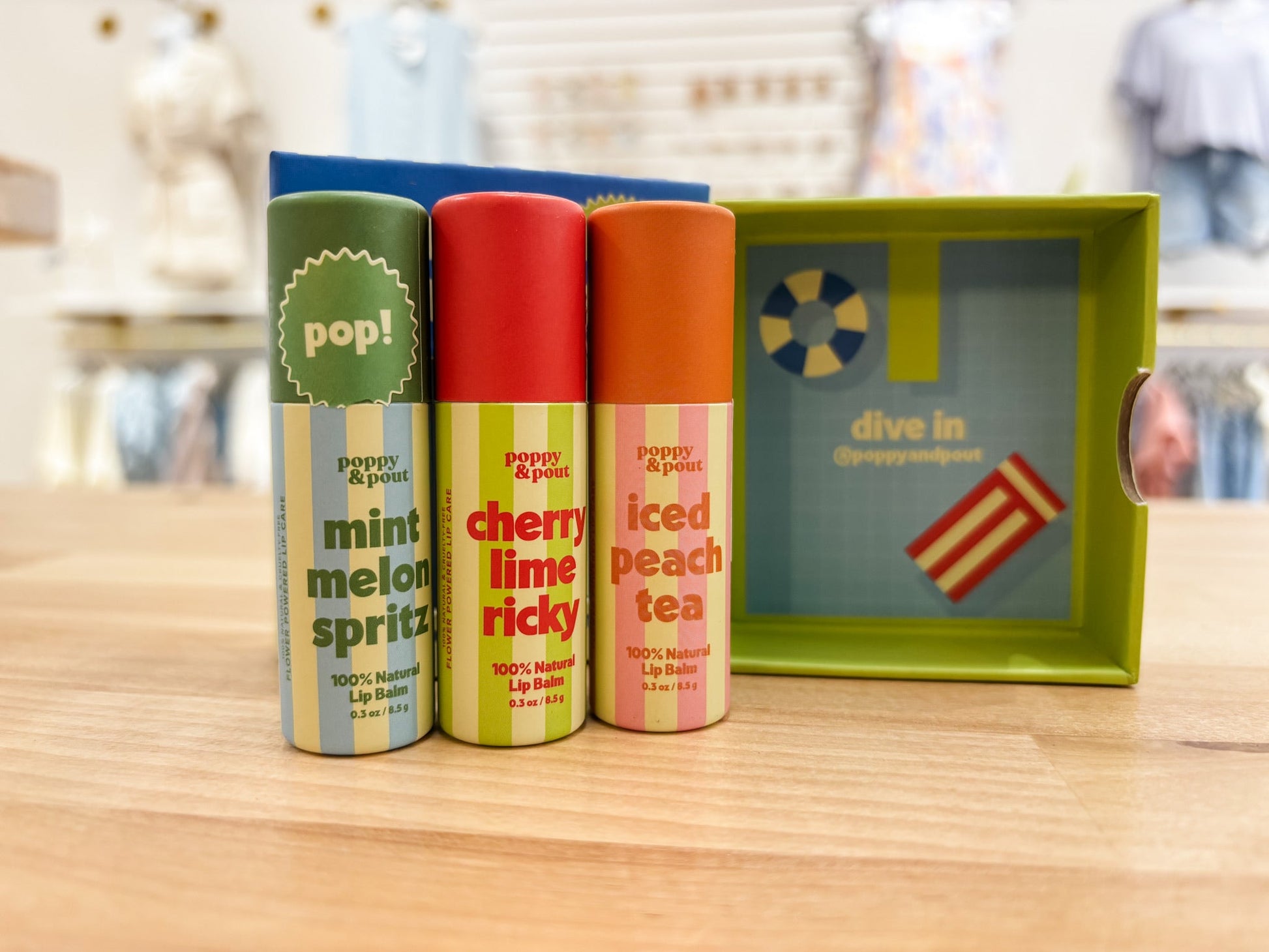 Poppy & Pout Retro Refreshers Trio Lip Balm - Modern Creek Boutique