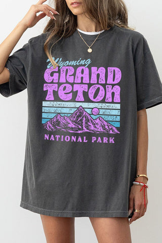 Retro Grand Teton Comfort Colors Tee - Modern Creek Boutique
