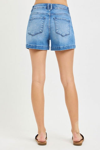 Risen Mid Rise Relaxed Shorts - Modern Creek Boutique