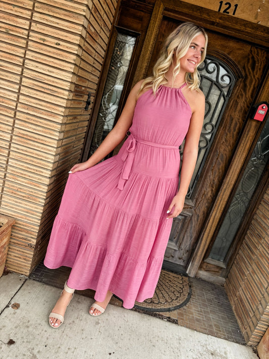 Rose To The Occasion Rose Maxi Dress - Modern Creek Boutique