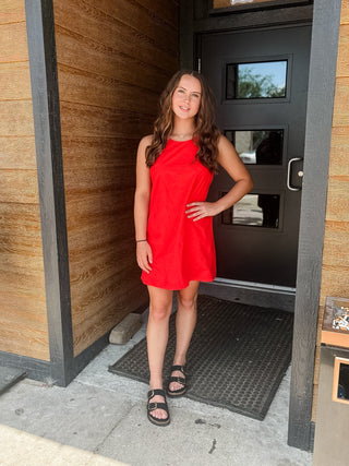 Tomato Sleeveless Scoop Neck Dress - Modern Creek Boutique