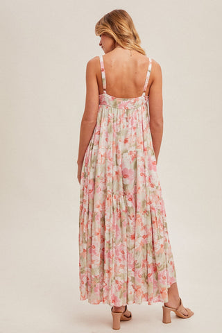 Tropical Floral Maxi Sun Dress - Modern Creek Boutique
